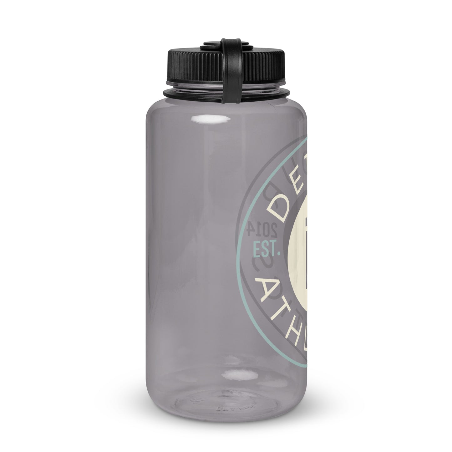 Wide mouth plastic water bottle